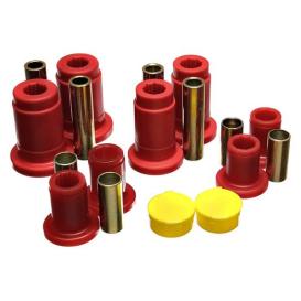 Energy Suspension 92-97 Mercury Gr Marquis / 92-97 Ford Crown Victoria Red Front End C/A Bushing Set