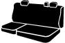Fia Wrangler Saddle Blanket Custom Fit Solid Black Rear Seat Cover - Fia TRS42-16 BLACK