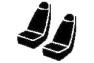 Fia Leatherlite Simulated Leather Custom Fit Gray/Black Front Seat Covers - Fia SL69-12 GRAY