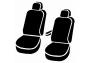 Fia Seat Protector Poly-Cotton Custom Fit Black Front Seat Covers - Fia SP89-52 BLACK