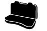 Fia Wrangler Saddle Blanket Custom Fit Wine Front Seat Covers - Fia TR49-6 WINE