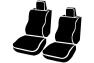 Fia Wrangler Saddle Blanket Custom Fit Solid Black Front Seat Covers - Fia TRS49-74 BLACK