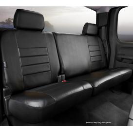 Fia Leatherlite Simulated Leather Custom Fit Black Rear Seat Cover