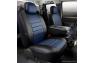 Fia Leatherlite Simulated Leather Custom Fit Blue/Black Front Seat Covers - Fia SL67-17 BLUE