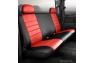 Fia Leatherlite Simulated Leather Custom Fit Red/Black 3rd Row Seat Cover - Fia SL62-461 RED