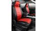Fia Leatherlite Simulated Leather Custom Fit Red/Black Front Seat Covers - Fia SL69-46 RED
