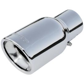 Exhaust Tip - 3.50 in. Rolled Angle Polished SS Fits 2.25 in. Tubing - clamp on