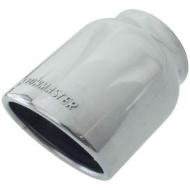   Flowmaster Exhaust Tip - 4.00 in. Rolled Angle Polished SS Fits 3.00 in. Tubing - weld on