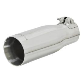 Flowmaster Exhaust Tip - 3.00 in. Straight Cut Polished SS Fits 2.25 in. Tubing - Clamp on