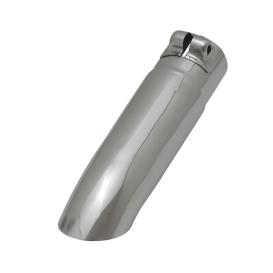 Flowmaster Exhaust Tip - 2.75 in. Turn Down Polished SS Fits 2.50 in. Tubing - Clamp on