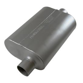 Super 40 Muffler 409S - 2.50 Offset In / 2.50 Center Out - Aggressive Sound