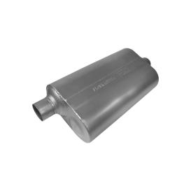 Flowmaster Super 50 Muffler 409S - 2.50 Offset In / 2.50 Center Out - Mild Sound