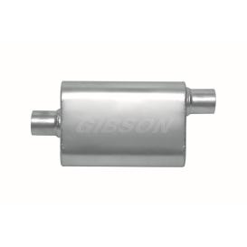 Gibson CFT Superflow Stainless Steel Oval Exhaust Muffler (Inlet 2.5", Outlet 2.5", Length 19")