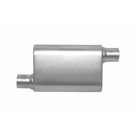 Gibson CFT Superflow Stainless Steel Oval Exhaust Muffler (Inlet 2.25", Outlet 2.25", Length 19")