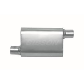 Gibson CFT Superflow Stainless Steel Oval Exhaust Muffler (Inlet 2.5", Outlet 2.5", Length 19")