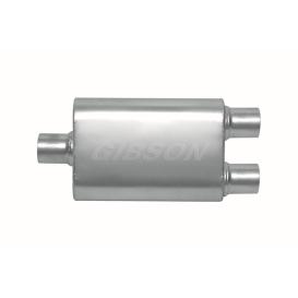 Gibson CFT Superflow Stainless Steel Oval Exhaust Muffler (Inlet 2.25", Outlet 2.25", Length 19")