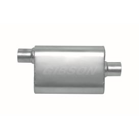 Gibson CFT Superflow Stainless Steel Oval Exhaust Muffler (Inlet 2.5", Outlet 2.5", Length 24")