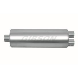 SFT Superflow Stainless Steel Round Exhaust Muffler (Inlet 3", Outlet 2.5", Length 30")