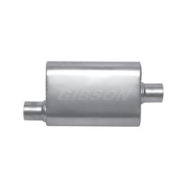 Gibson MWA Superflow Stainless Steel Oval Exhaust Muffler (Inlet 2.25", Outlet 2.25", Length 20")