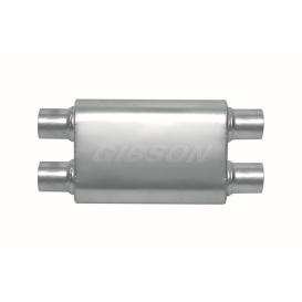 Gibson MWA Superflow Stainless Steel Oval Exhaust Muffler (Inlet 2.5", Outlet 2.5", Length 20")