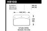 Hawk Wilwood DL / Sierra / Outlaw Dynalite Calipers Black Brake Pads - Hawk HB100M.480