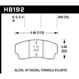 Hawk AP Racing CP4567 / CP5040-10/11/12/13S4 / CP5100 / CP5108 / CP6760 DTC-70 Race Brake Pads