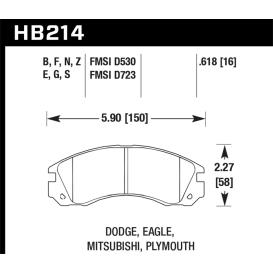 Hawk HPS Front Brake Pads