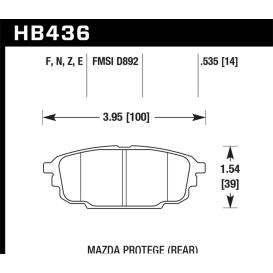 Blue 9012 Rear Motorsports Brake Pads