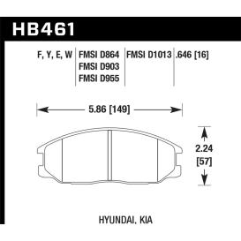 2001-2006 Hyundai Santa Fe Hawk DTC-30 Front Motorsports Brake Pads