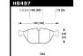 Hawk HPS Front Brake Pads - Hawk HB497F.776