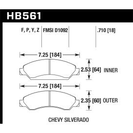 Hawk SuperDuty Front Brake Pads