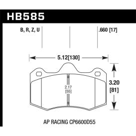 Hawk Performance Ceramic Street Brake Pads