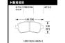 Hawk Blue 9012 Front Motorsports Brake Pads - Hawk HB668E.567