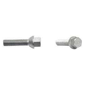 H&R Tapered (60&deg;) 29mm Thread Length Silver Wheel Lug Bolt - Each