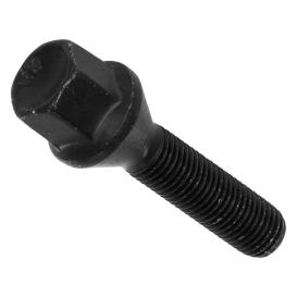 H&R Tapered (60&deg;) 43mm Thread Length Black Wheel Lug Bolt - Each