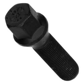 H&R Tapered (60&deg;) 50mm Thread Length Black Wheel Lug Bolt - Each