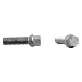 H&R Mercedes Ball 45mm Thread Length Silver Wheel Lug Bolt - Each