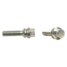 H&R Porsche 59mm Thread Length Silver Wheel Lug Bolt - Each