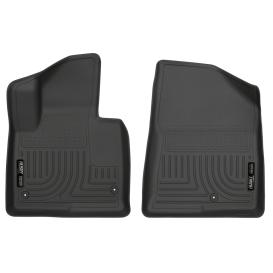 2013-2018 Hyundai Santa Fe Husky Liners WeatherBeater 1st Row Black Floor Liners