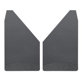 12" Universal Front or Rear Mud Flaps - Black Weight