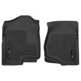  2007-2014 Cadillac Escalade Husky Liners X-act Contour 1st Row Black Floor Liners