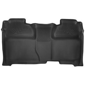  2014-2019 Chevrolet Silverado Husky Liners X-act Contour 2nd Row Black Floor Liners (Full Coverage)
