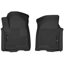  2019-2020 Chevrolet Silverado Husky Liners X-act Contour 1st Row Black Floor Liners
