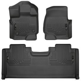 WeatherBeater 1st & 2nd Row Black Floor Liners