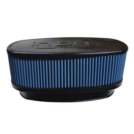 Injen SuperNano Air Filter (Base: 10.375" x 5.590", Filter Height: 4.3", Flange ID: 8.725 x 3.940", Top OD: 10.125 x 4.725")