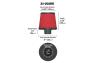 AEM Tapered Conical DryFlow Air Filter - AEM 21-202DK