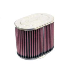 K&N Oval Universal Clamp-On Air Filter