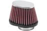 K&N Oval Straight Universal Clamp-On Air Filter - K&N RC-2450