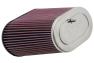 K&N Oval Straight Universal Clamp-On Air Filter - K&N RF-1012