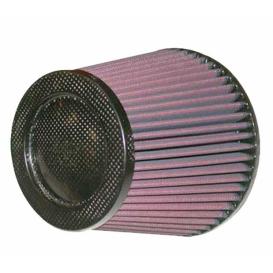 K&N Round Tapered Universal Air Filter - Carbon Fiber Top